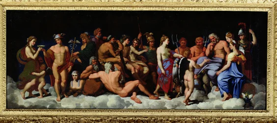 The Assembly of the Gods, after the frescoes in the Loggia of the Farnesina in Rome
